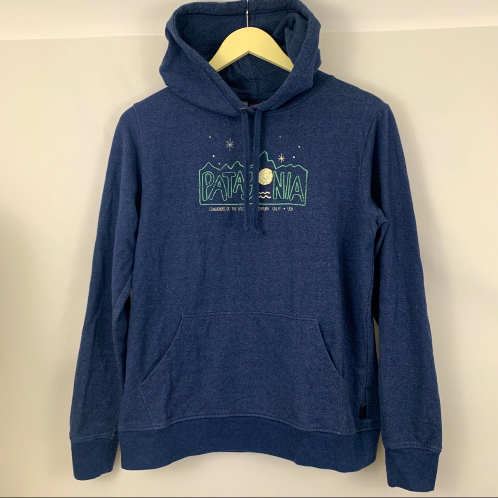 Patagonia graphic Hoodie sweatshirt organic logo